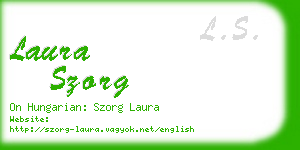 laura szorg business card